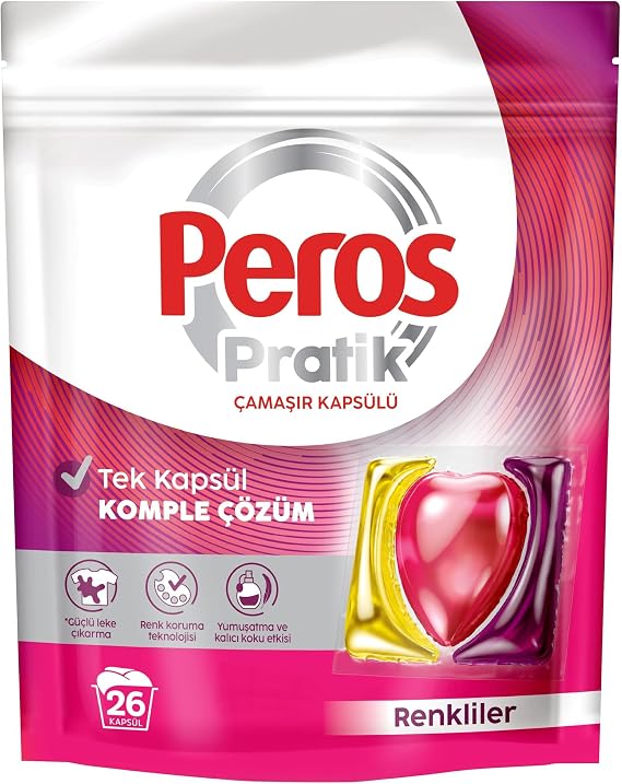 PEROS Pratik Renkliler 26'lı Çamaşır Kapsülü