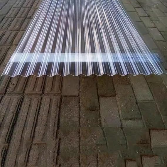 Corrugated Roofing Sheets,Clear Roof Sheeting,Cladding Walling Sheeting,Replacement Roof Panel,Building Roofing Material,FRP Daylighting Panels for Greenhouse,1.2mm Thick (0.9x1.4m/35x55in)