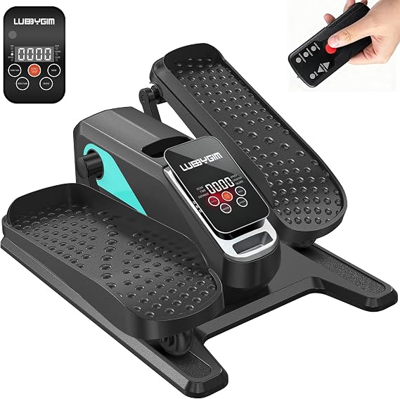 Under Desk Elliptical Machine Quiet Motorized Leg Exerciser with Smart Remote, 12-Speed Manual Programs Auto/3 Auto Programs LCD Display & Bidirectional Motion for Home/Office