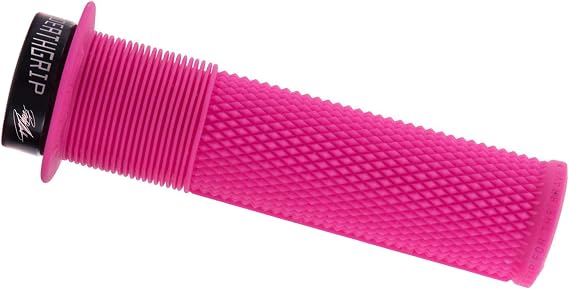 Dmr Brendog Flanged Deathgrip - Thin Pink, 29.8Mm | DMR Brendog Flanged - Thin Pink Kraton Rubber Cycling Handlebar Grip