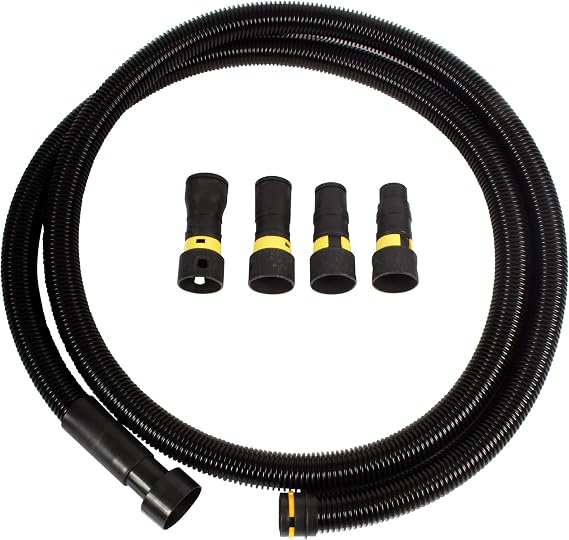 Cen-Tec Systems 95567 Antistatic Vacuum Hose and Adapter Set, Black