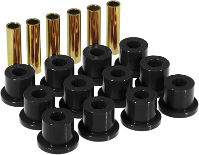 Prothane 7-1001-BL 67-87 GM Rear Spring & Shackle Bushings w 1.5in Bushings - Black