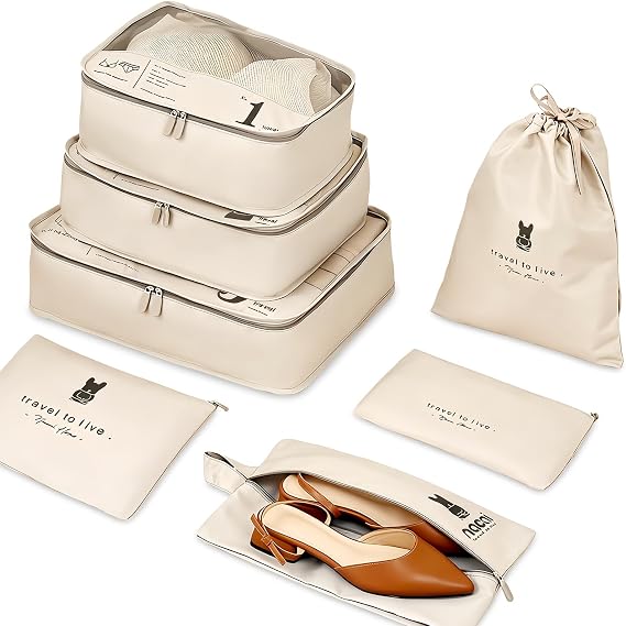 Compression Packing Cubes for Suitcases，Packing Cube Compression Set