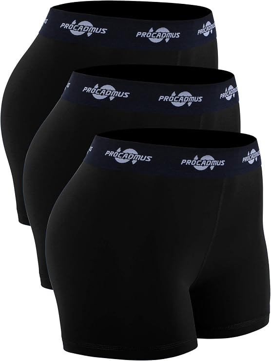 CADMUS Women's Spandex Volleyball Shorts 3" Compression Pro Shorts