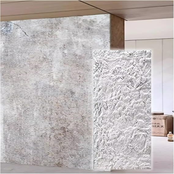 Interior Exterior 3D Faux Stone Wall Panels, Exterior Wall Decoration Artificial Stone Veneer Panels, 3D Single-Sided Decor Tiles for Living Room Restaurant(H,1pcs-60x120cm)