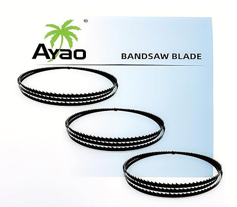 AYAO Ground Teeth 1790mm Bandsaw Blades Assortment (3.5mm, 6.5mm, 9.5mm wide), 3PK
