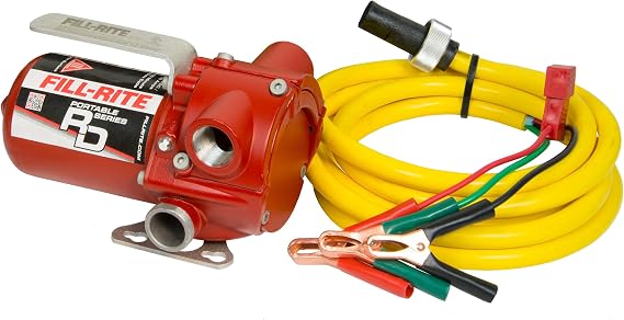 Fill-Rite RD812NN 12V DC Fuel Transfer Pump 8 GPM, Cast-Iron Construction, 3/4" NPT, Pump Only Configuration for Gasoline, Diesel, Kerosene & Mineral Spirits