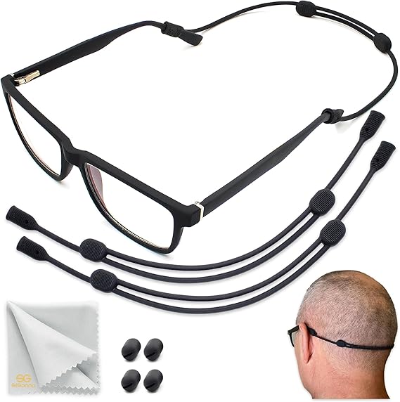 SIGONNA Eye Glasses String Strap Holder - No Tail Sunglass Strap for Men - Eyeglass Strap