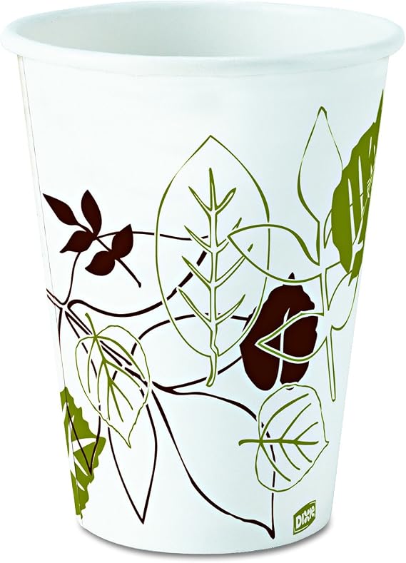 Dixie 2338PATH Pathways Paper Hot Cups, 8oz (Case of 1000)