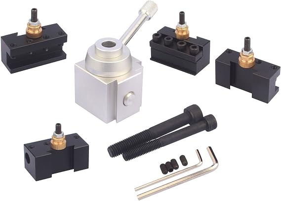 Mini Lathe Quick Change Tool Post & Holders Multifid Tool Holder Kit Set for Table