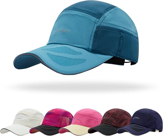 FlipBelt Running Cap - Ultra-Light Breathable Hat with Sunglasses Slot