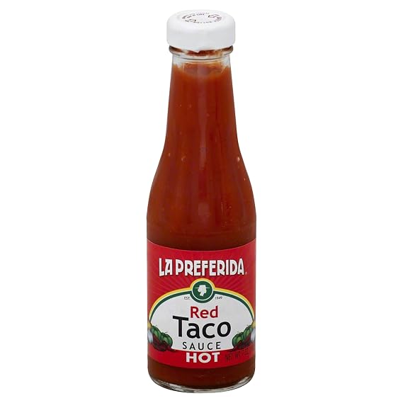 La Preferida, Salsa Taco Hot Red, 7 oz