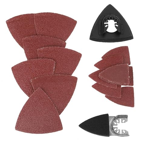 82pcs Oscillating Saw Sanding Kit Oscillating Multi Tool Sand Pad Compatiable for Multimaster