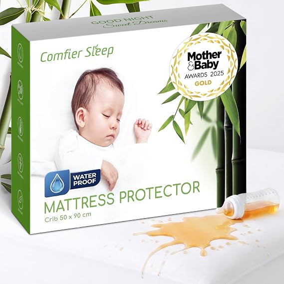 Crib Mattress Protector 50x90cm 100% Bamboo Baby Mattress Protector