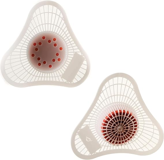 Heavy Duty Urinal Screen and Deodorizer with Non-Para Block - Universal Fit - Urinal Scent Cakes with Cherry Fragrance - Great for Hotels, Restaurants, Schools, Offices and Janitorial Supplies (1)