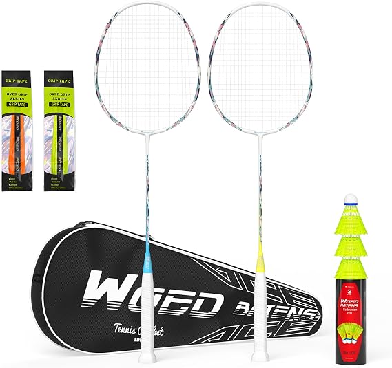 Professional Carbon Fiber Badminton Rackets Badminton Racquet for Backyards Gym