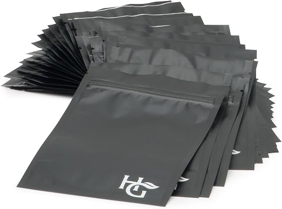 Herb Guard Smell Proof Bags by (3 x 4 inches) Airtight Seal Keeps Goods Fresh for Months (Pack of 25)