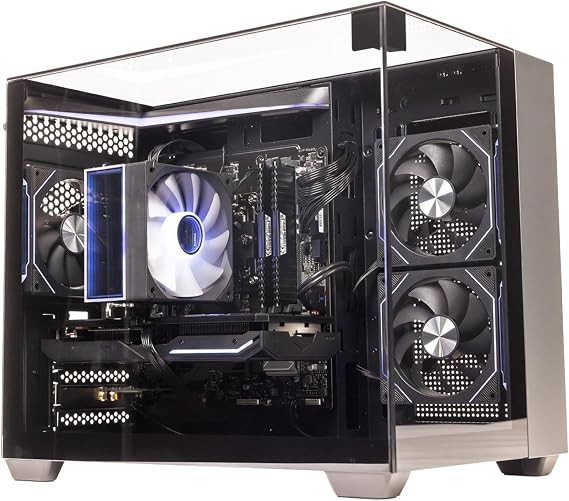 GTR Gaming PC | AMD Ryzen 7 5700X | RX 9060 XT-16GB | 32GB DDR4 3600MHz | 1TB NVMe SSD | 600W 80+ Bronze PSU | ARGB Case | Wi-Fi | Windows 11 Home