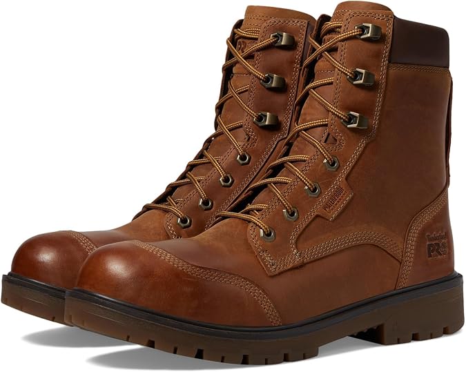 Timberland PRO メンズ Whitman 8インチ 複合安全つま先 防水 工業用作業ブーツ