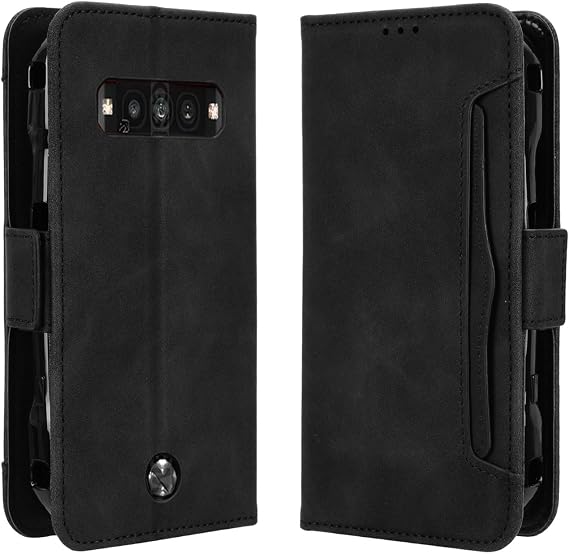 Cover Compatible with Kyocera Torque G06,Compatible with Kyocera Torque G06 KYG03 [Dual Card Slot][Flip Stand][Phone Case][Magnetic Clasp] Wallet Black