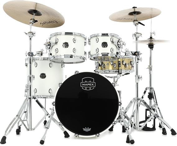 Mapex Saturn SR504X 4-piece Fusion Shell Pack - Satin White
