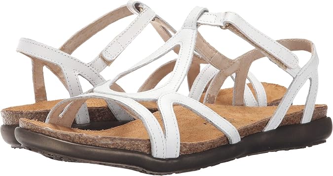 NAOT Footwear Womens Dorith Sandal with Cork Footbed and Arch Support Footbed - Adjustable Sandal With Backstrap - Comfort and Support Lightweight and Perfect for Travel - Narrow to Medium Fit