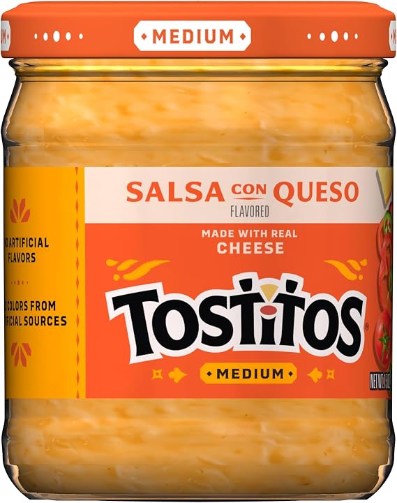 Tostitos Salsa Con Queso Medium Spicy 14.1 oz 400 g