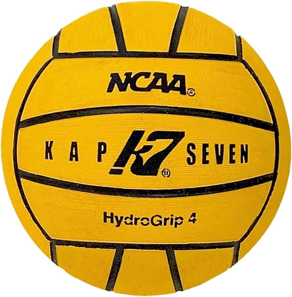 KAP K7 SEVEN KAP7 Size 4 HydroGrip Water Polo Ball (NCAA and NFHS Official), Yellow