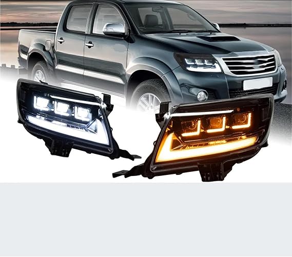 Car Lights Compatible for HILUX VIGO LED Headlight 2011-2014 HILUX Lamp Drl Projector Lens Automotive Accessories