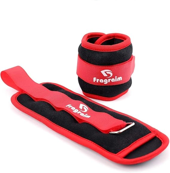 Ankle Weights for Women, Men - 1/2/3/4/5/6/10 KG 1 Pair Strength Training Leg/Wrist/Arm Weight with Adjustable Strap for Pilates, Jogging, Gymnastics, Aerobics, Physical Therapy
