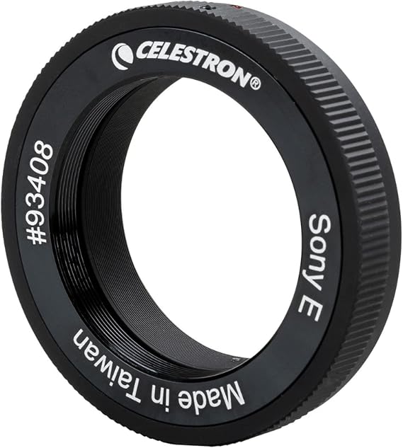 Celestron Telescope T-Ring for Mirrorless Sony E Cameras Astrophotography