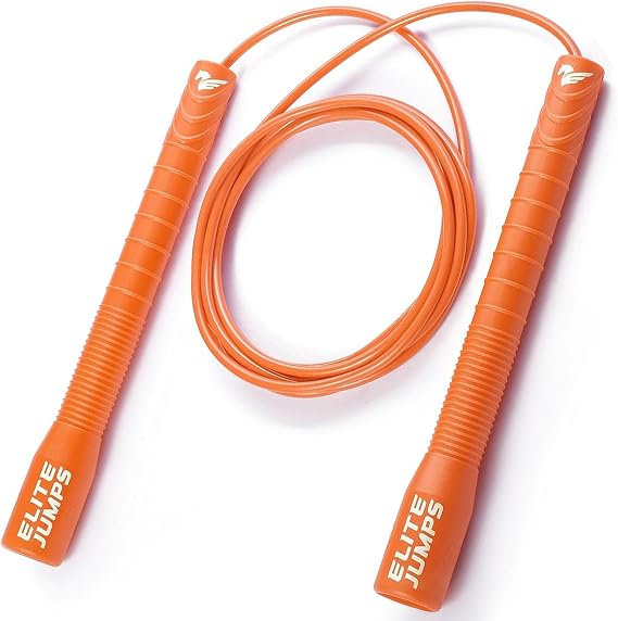 Fit Plus Pro フリースタイル PVC製 トリック用縄跳び - 滑り止めグリップテープ付きロングハンドル - フィットネス用大人用縄跳び