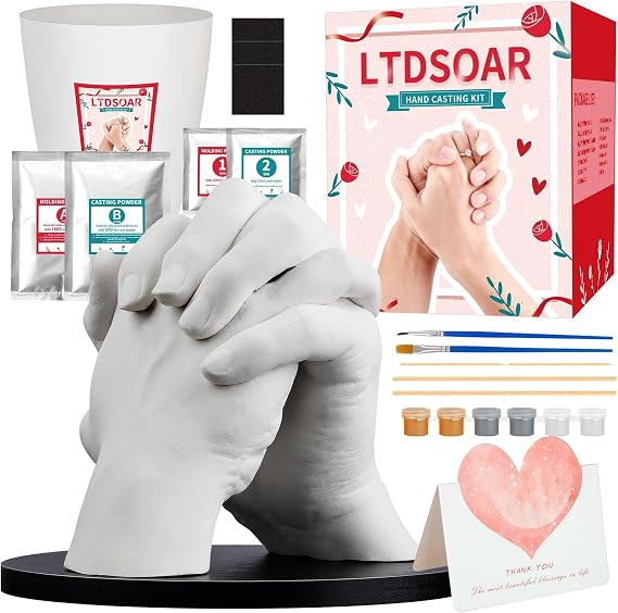 LTDSOAR Hand Casting Kit for Couples & Family with Practice Kit