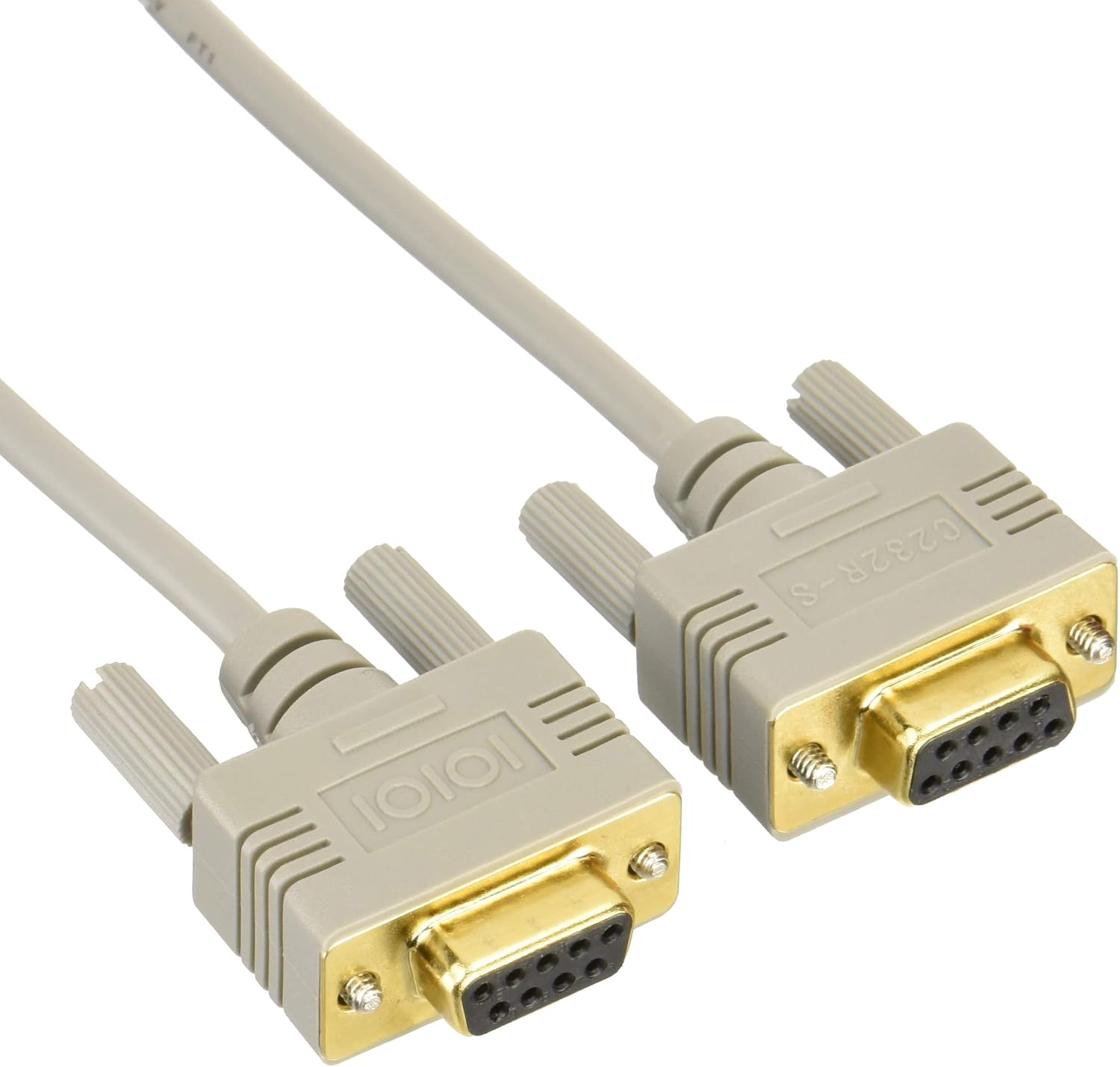 ELECOM RS-232C Serial Reverse D-Sub 9 Pin Female - D-Sub 9 Pin Female Cable 1.5m [Gray] C232R-915 Japan Import