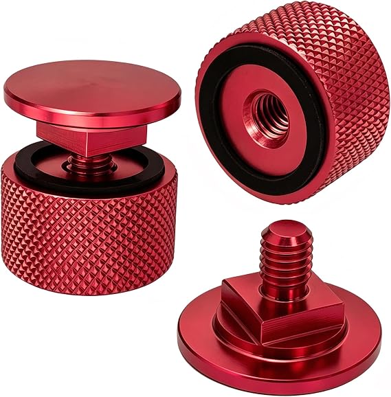 Welding Hood (Pipeliner) Helmet Fasteners Aluminum, Red