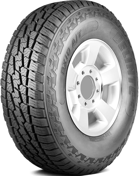 285/45R22 116H XLXL DELINTE DX10 AT | Truck/SUV All Terrain All Weather Traction 116H Rated Standard Load Radial Construction Black Sidewall Tire