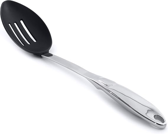 Berghoff Straight Line 13.5" Slotted Kitchen Serving Spoon