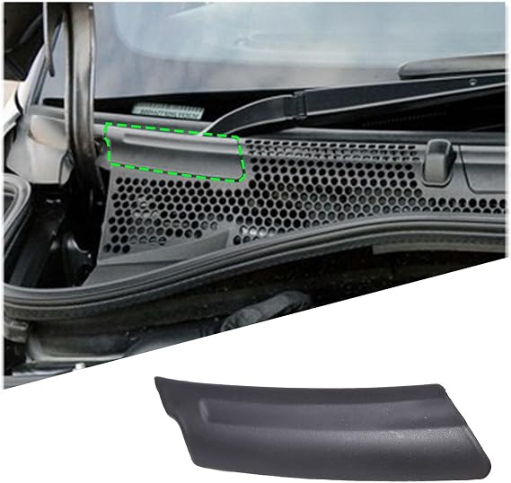 Left&Right Wiper Scuttle Panel Trim Compatible with Fiat 500 2010-2025 Replacement Parts Cover Fiat 500 Accessories (Right hand Drive) (Right/1PC)