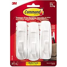 Command, 3M Utility Hooks Large, 3 Count