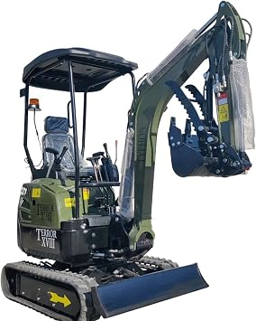 4,000 lb TYPHON Terror XVIII Mini Excavator Rubber Track with Kubota D902 Diesel Engine USA