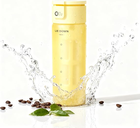 Doria 600ml Cold Brew Coffee Maker - Glass Cold Brew Tea Bottle, Iced Coffee Maker (Yellow)