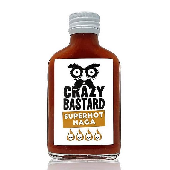 Crazy Bastard Superhot Naga Very Hot Sauce- 100ml