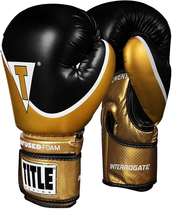 TITLE Boxing Infused Foam Interrogate Training Gloves 2.0 - Boxing Gloves, Boxing Training Gloves, MMA Gloves, Oz Training Gloves, Kickboxing Gloves, Punching Bag Gloves, Sparring Gloves