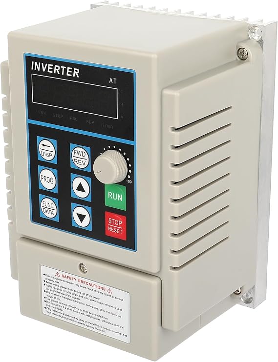 Variable Frequency Drive VFD Inverter Converter, 220V 0.75KW | 50/60Hz, Motor Speed Control, Single-Phase Input, 3 Phase Output