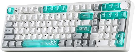 YUNZII AL98 PRO Aluminum Wireless Mechanical Keyboard(White,Candy Switch)