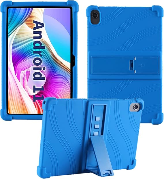 Case for TECLAST T40 Plus 10.4 inch Android 11 Tablet , Kids Friendly Soft Silicone Stand Protective Cover for TECLAST T40 Pro Android 11 Tablet 10.4 inch (Blue)
