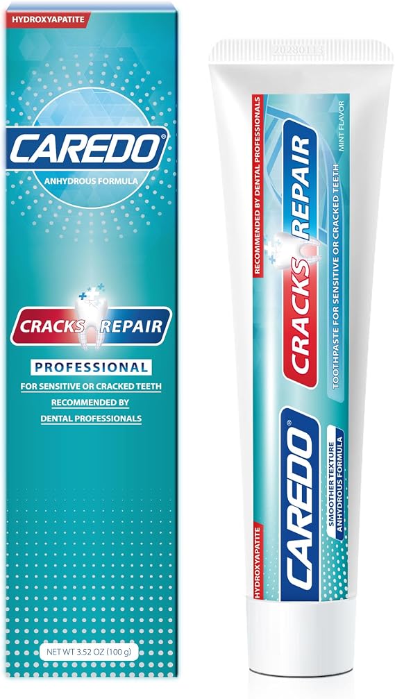 CAREDO Hydroxyapatite Toothpaste for Cracked Teeth Repair,Prevent Sensitive