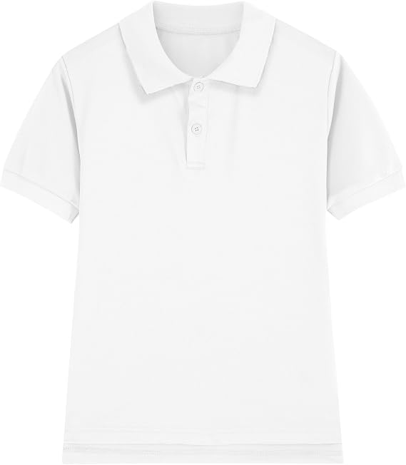 Boy Polo Shirt Pique School Uniform Shirt for Kid Golf Top Youth Boy 5-14Y