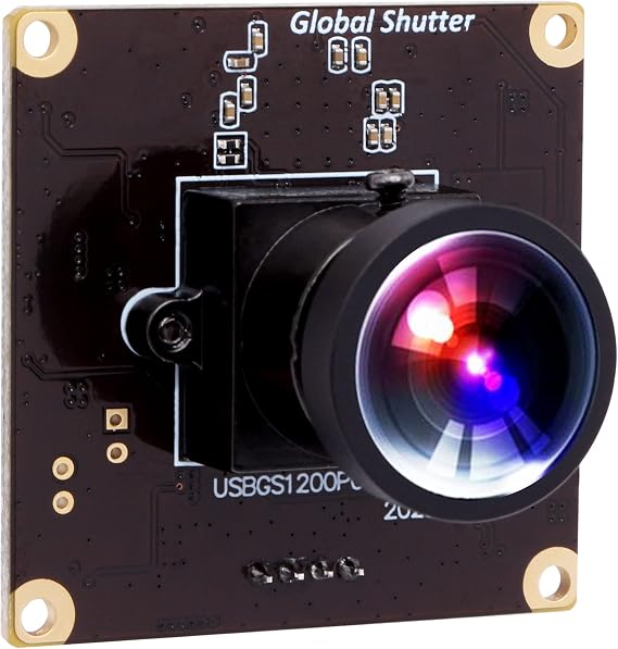 High Speed Global Shutter USB Camera Module for Computer 1200P 90FPS Webcam | Mini Lightburn Camera for Laser, Wide Angle UVC USB2.0 PC Camera for Video Conference, Live Streaming & Secondary Development