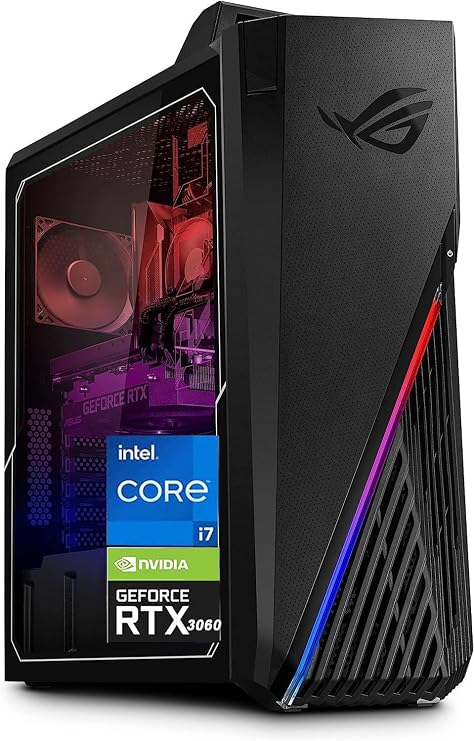 ASUS 2023 Newest ROG Gaming Desktop, Intel Core i7-12700F Processor, NVIDIA GeForce RTX 3060 Graphics, 64GB RAM, 2TB SSD, Wi-Fi6, Windows 11 Home